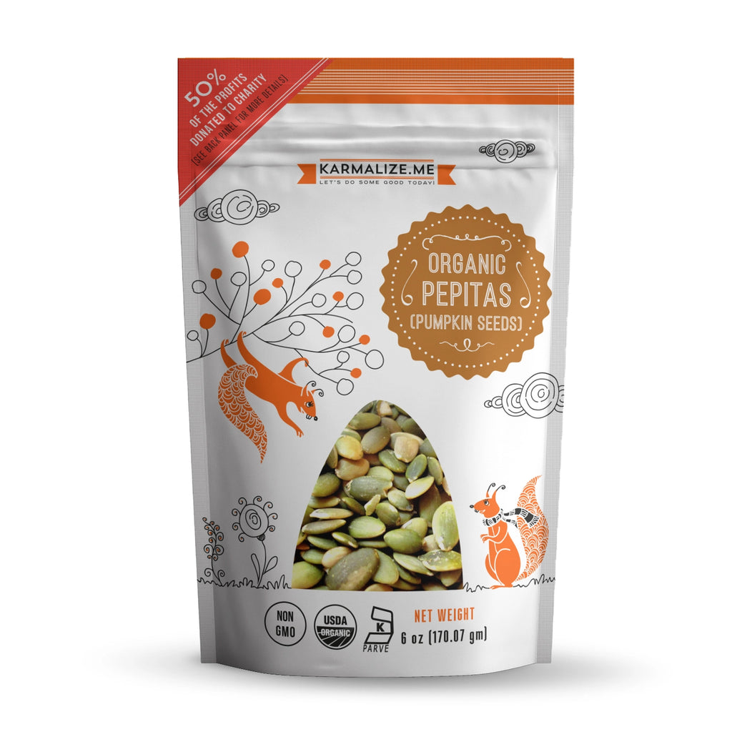 Raw Organic Pepitas - Premium Snacks from Karmalize Me - Just $5.75! Shop now at Shop A Positive You