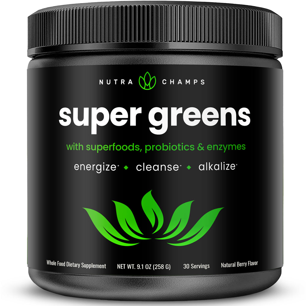 Super Greens - Premium Superfood Blend from NutraChamps - Just $28.95! Shop now at Shop A Positive You