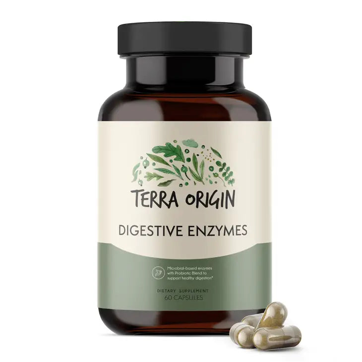 Digestive Enzymes Capsules - Premium Dietary Supplement from Terra Orgin - Just $15! Shop now at Shop A Positive You