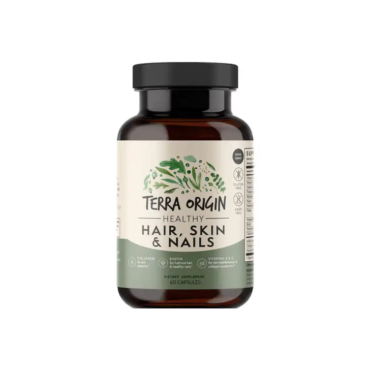 Healthy Hair, Skin, & Nails - Premium Dietary Supplement from Terra Orgin - Just $15! Shop now at Shop A Positive You