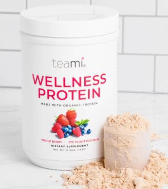 Plant-Based Wellness Protein, Triple Berry - Premium Protein Powder from Teami Blends - Just $31.99! Shop now at Shop A Positive You