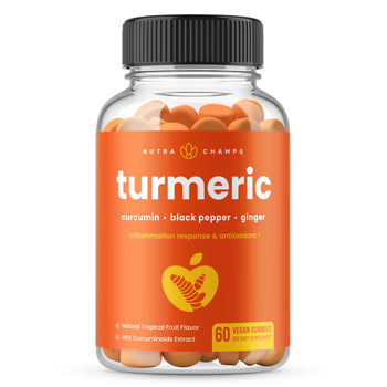 Turmeric & Ginger Gummies - Premium Dietary Supplement from NutraChamps - Just $16.47! Shop now at Shop A Positive You