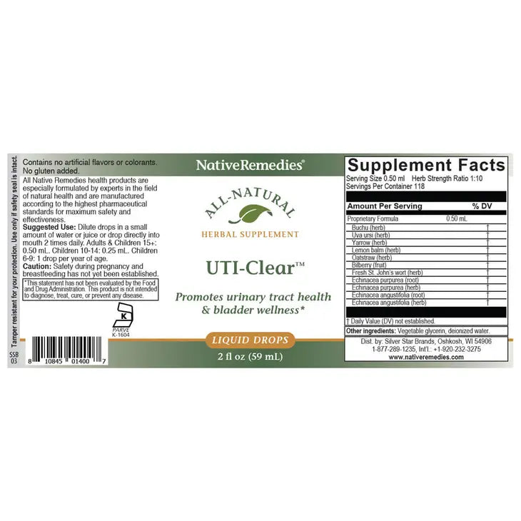 NativeRemedies® UTI-Clear™ - Premium Dietary Supplement from Native Remedies - Just $29.95! Shop now at Shop A Positive You