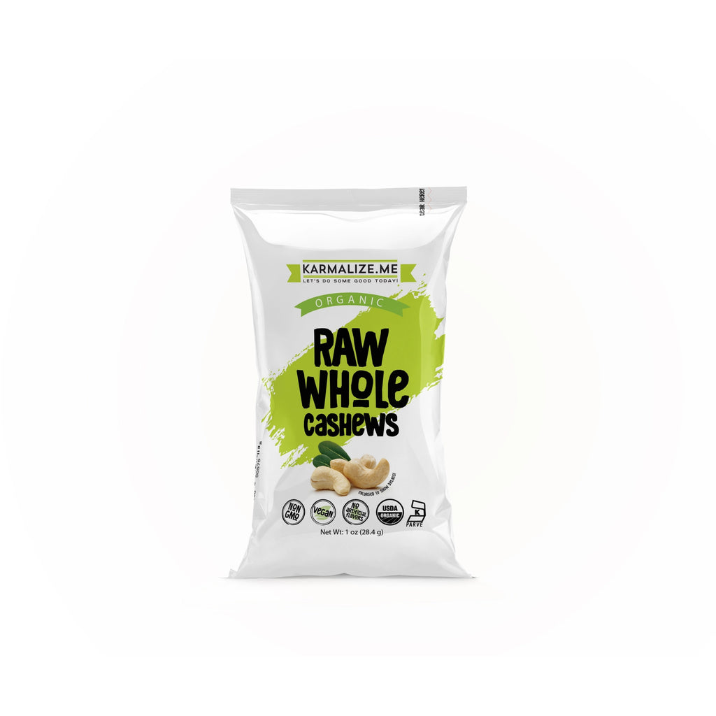 Raw Whole Cashews - Premium Snacks from Karmalize Me - Just $1.99! Shop now at Shop A Positive You