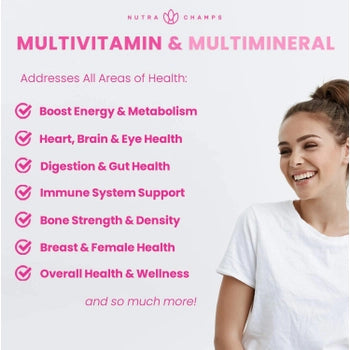 Women's Multivitamin Gummies - Premium Dietary Supplement from NutraChamps - Just $16.95! Shop now at Shop A Positive You